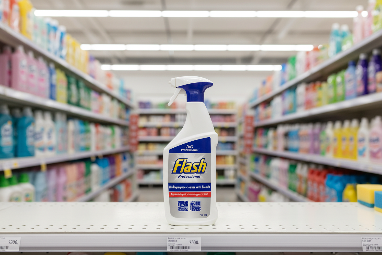 10 x Flash Professional Multi-Purpose Cleaner With Bleach 750Ml