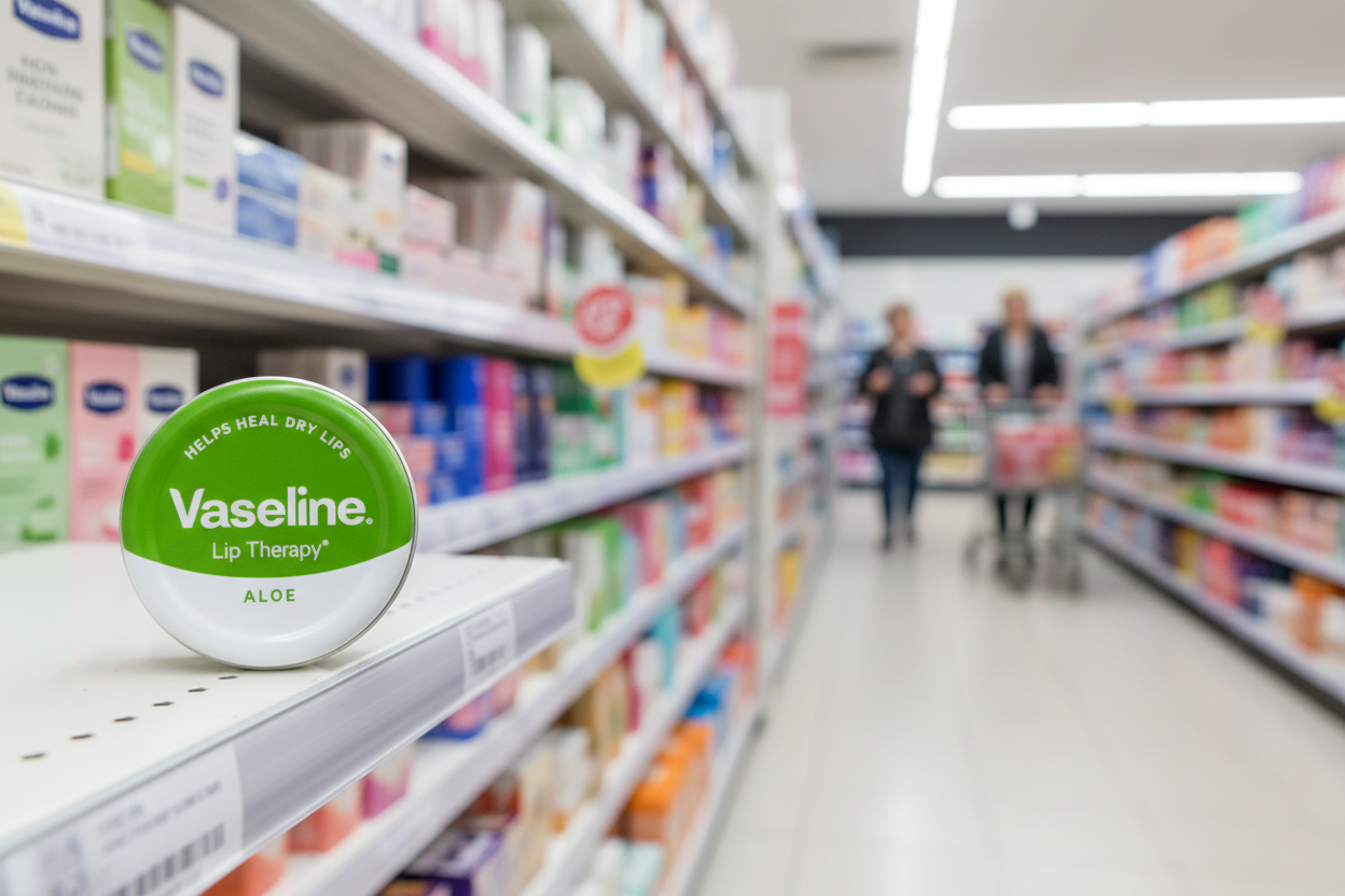 12 x Vaseline Lip Therapy Aloe Lip Balm 20G