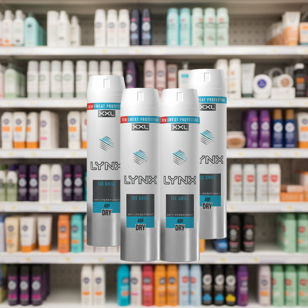 6 x Lynx  Anti-Perspirant Deodorant Spray Xxl Ice Chill 250 Ml