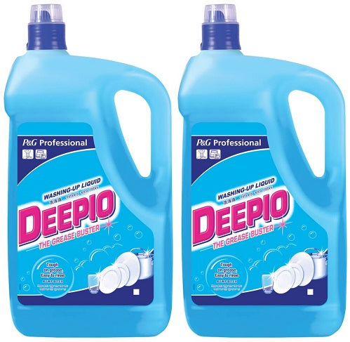 2 x Deepio Professional Washing Up Liquid Original Bulk 5L