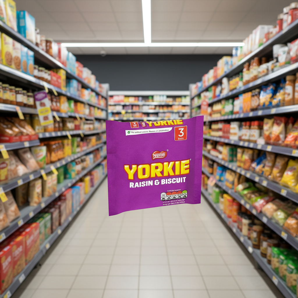 16 x Yorkie Raisin & Biscuit Chocolate Bar Multipack 44G 3 Pack