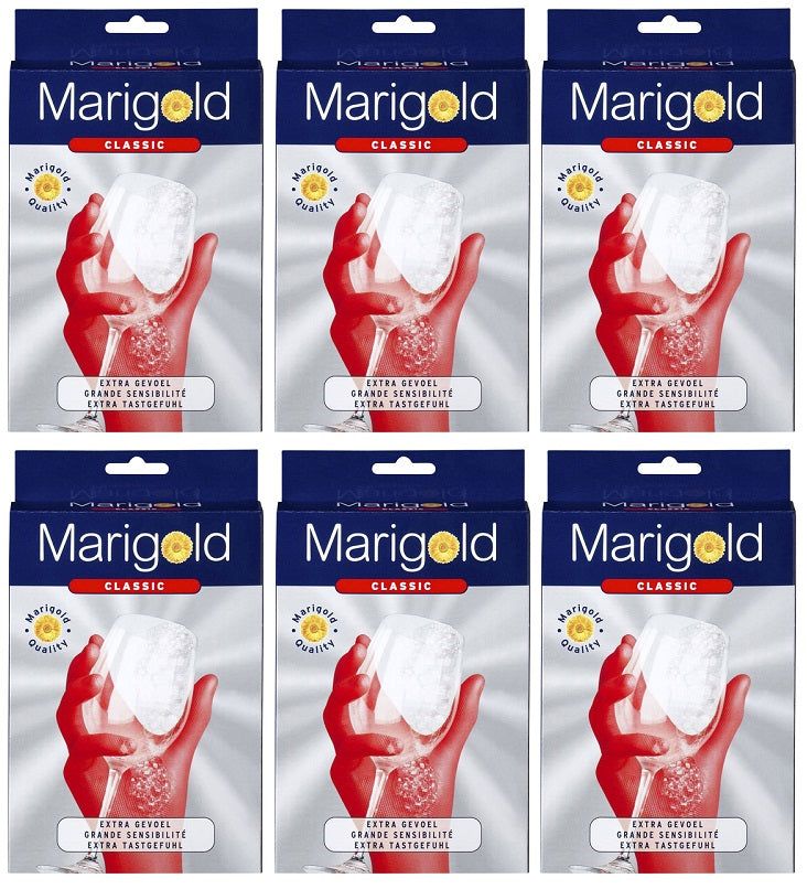 6 x Marigold Handy Lightweight Gloves Medium