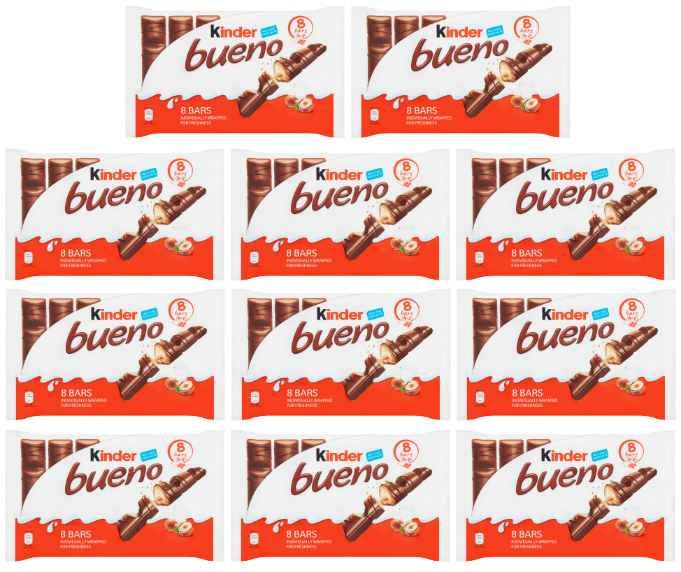 11 x Kinder Bueno 4 Pack 172Gm