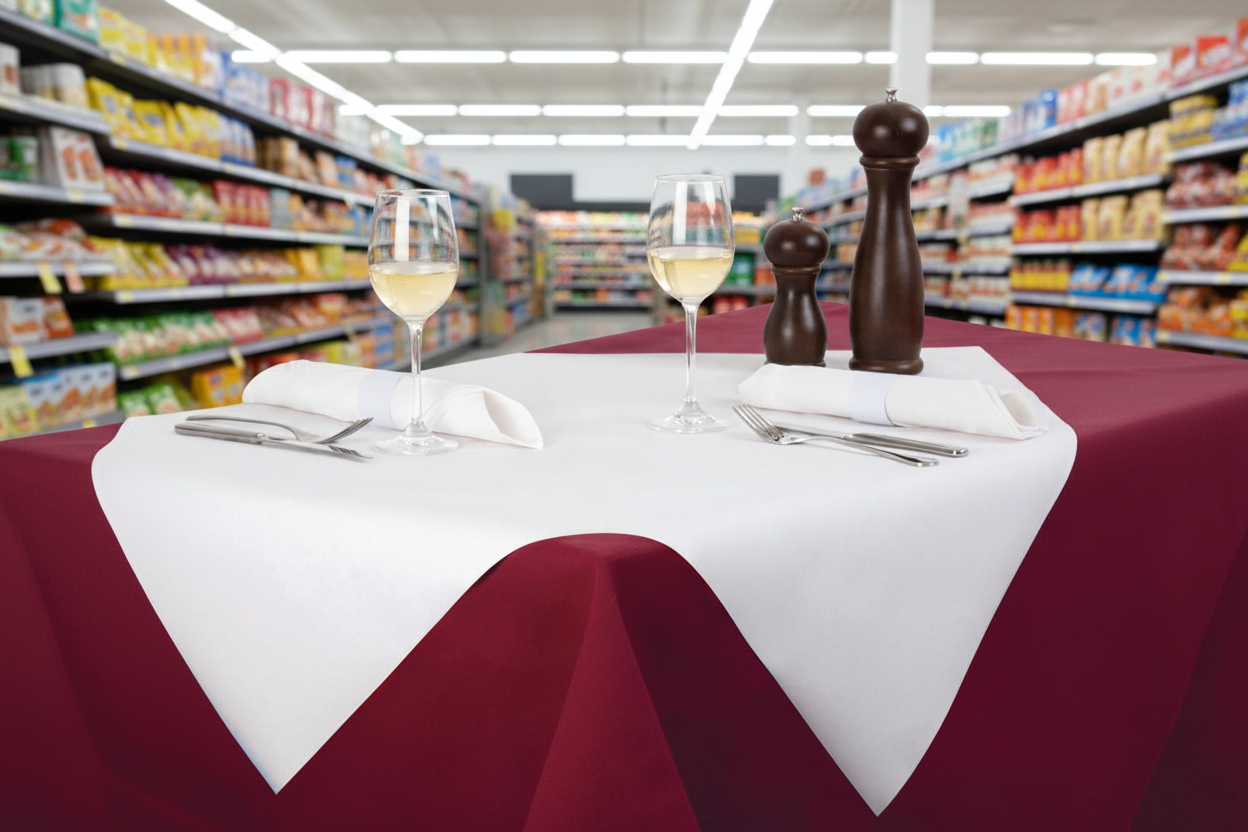 10 x Tork Table Cover White 90Cm