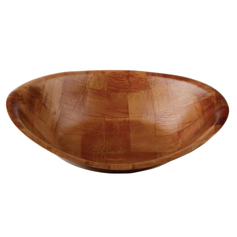 Olympia Oval Wooden Bowl 12X9