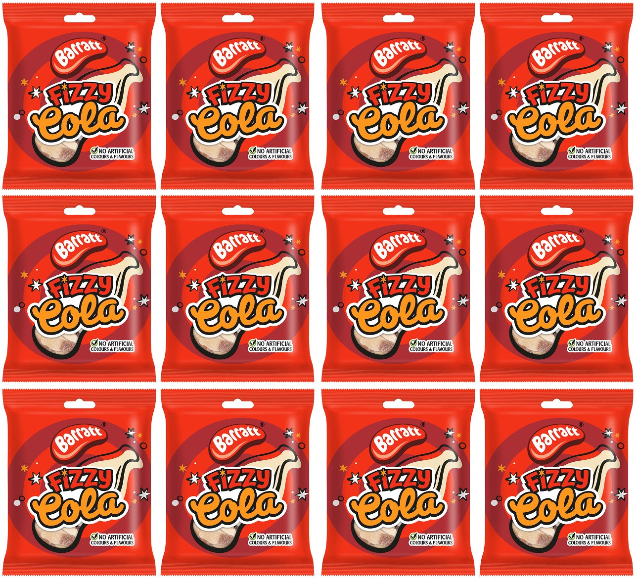12 X Barratt Fizzy Cola Bottles - 140Gm