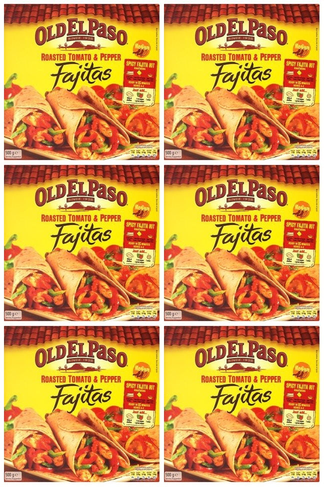 6 x El Paso Tom./Pepper Fajita Dinn.Kit - 500GR