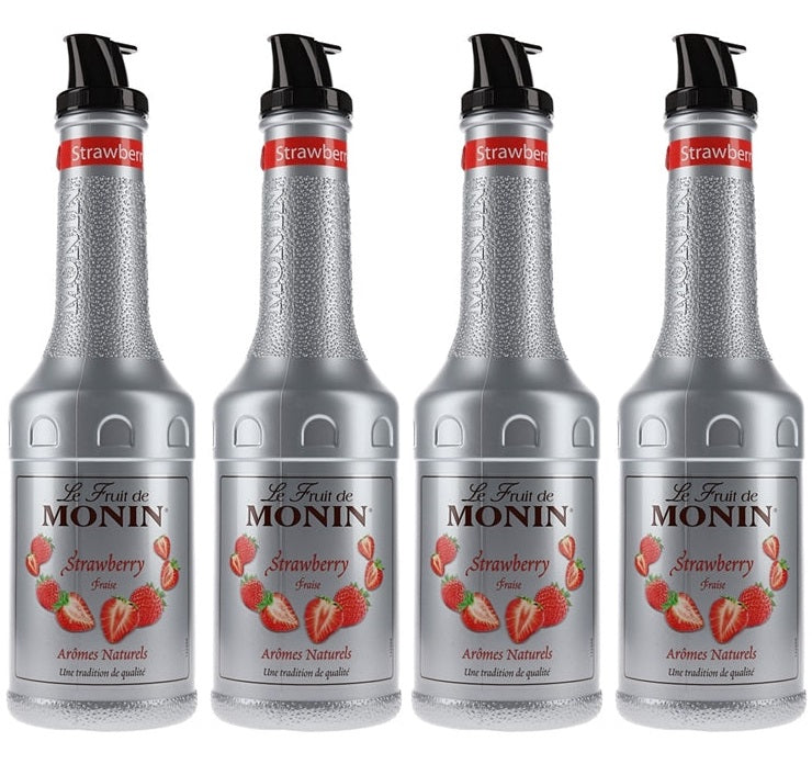 4 x Monin Strawberry 1L