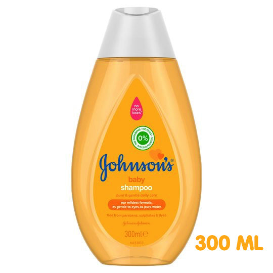 6 x Johnson's Baby Shampoo Without Dyes Sulphates & Soap 300 Ml