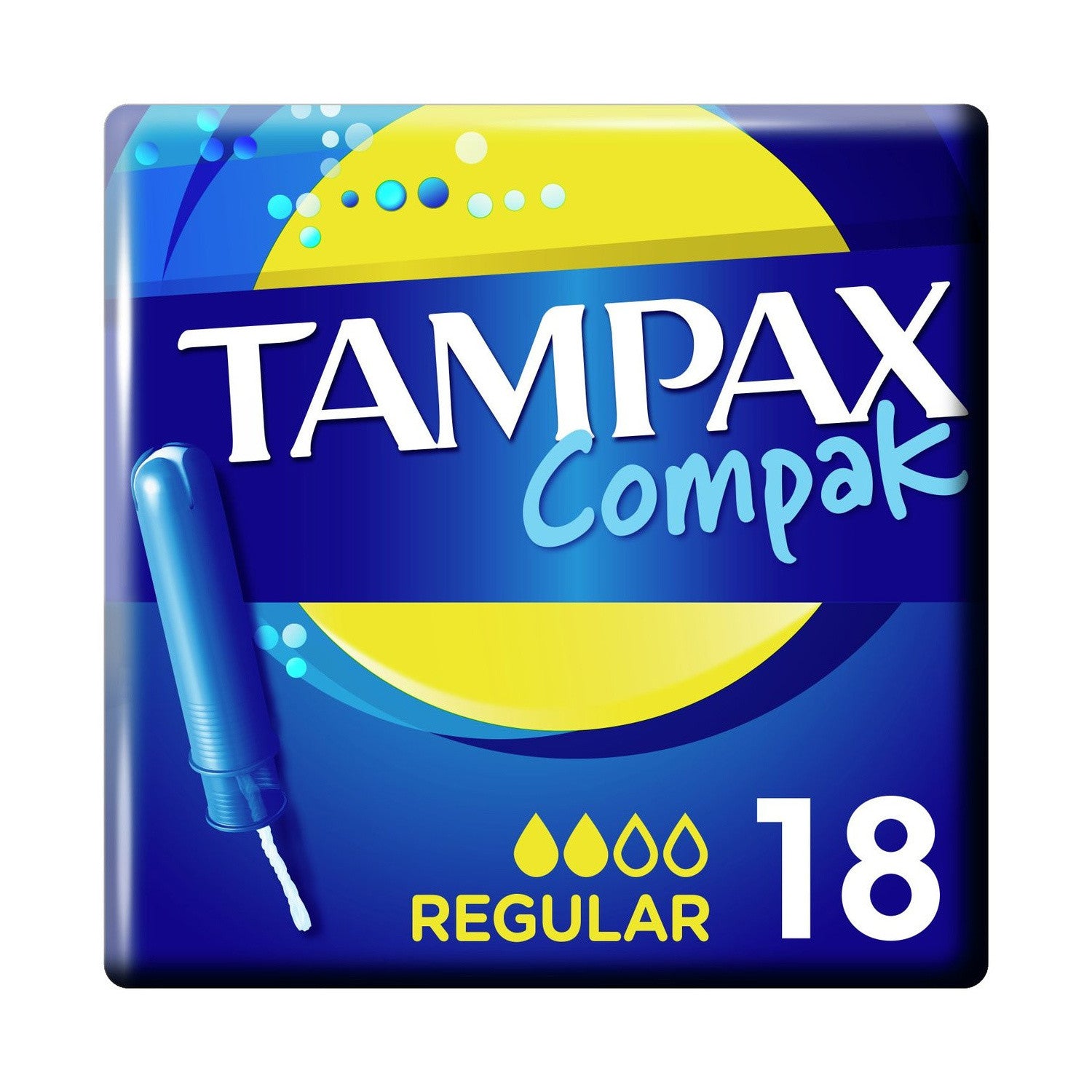 6 x Tampax Compak Regular Tampons With Applicator X18