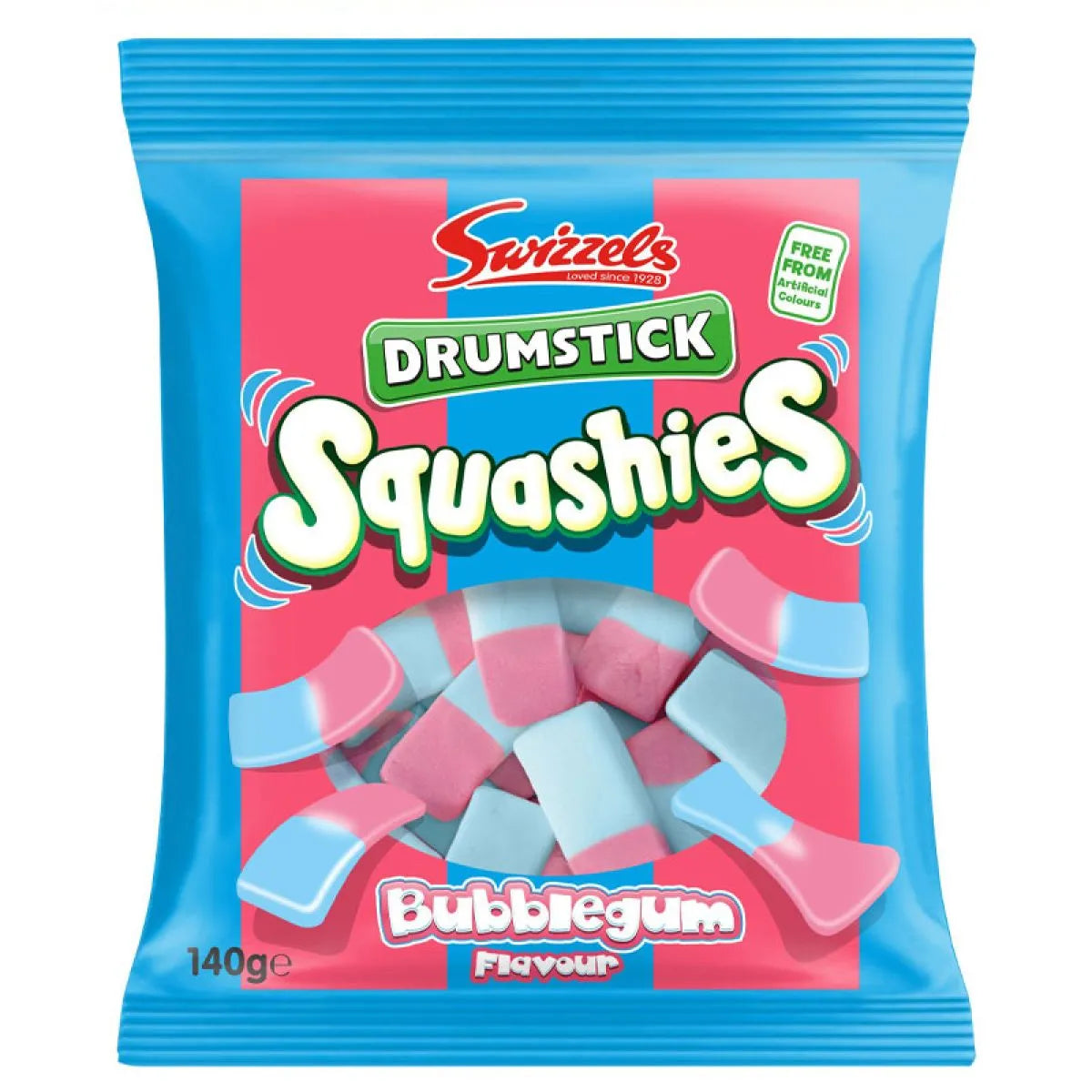 32 x Swizzels Drumstick Squashies Bubblegum Flavour 120G