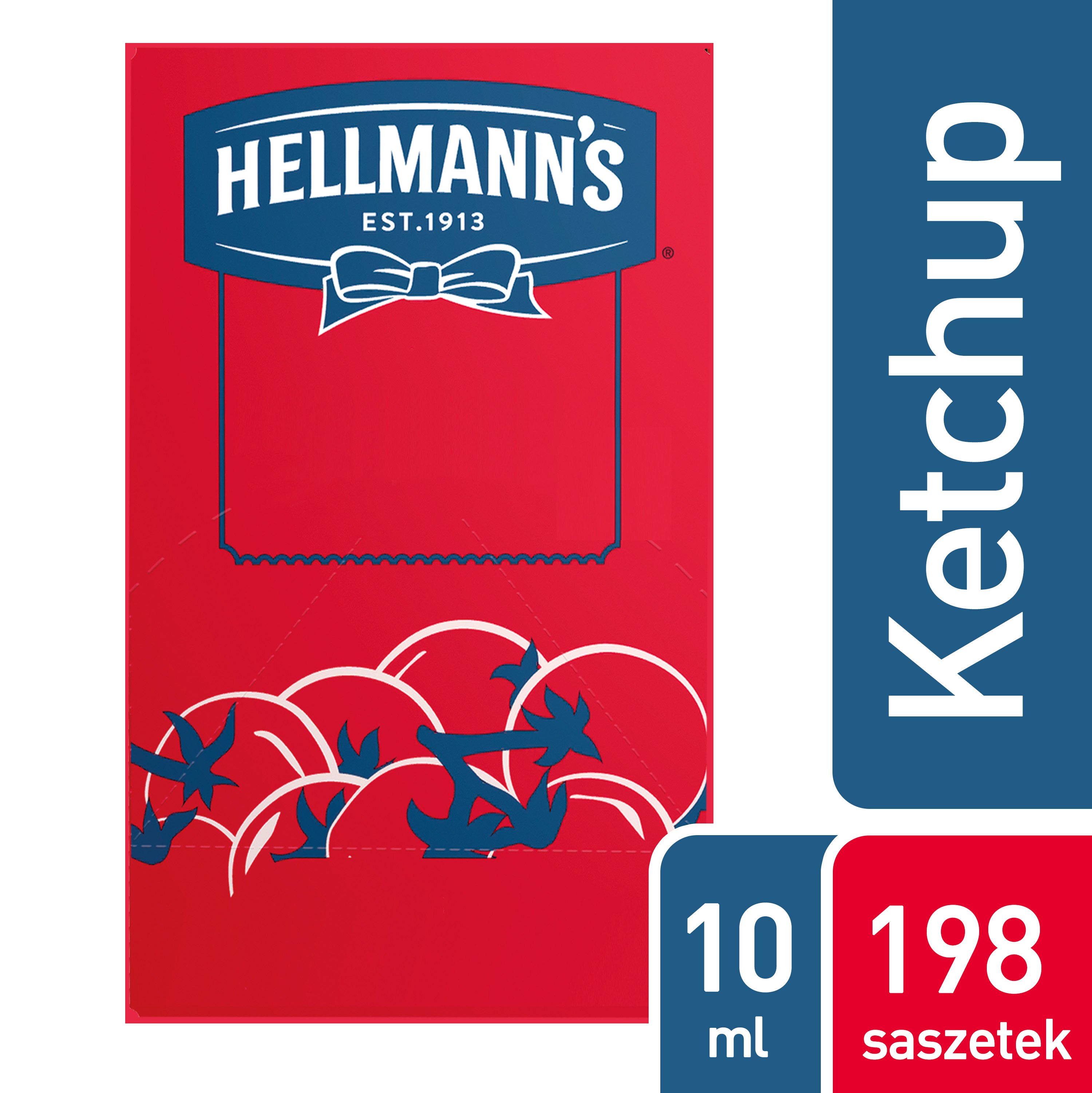 198 x Hellmann's Tomato Ketchup 198 X 10Ml Portions