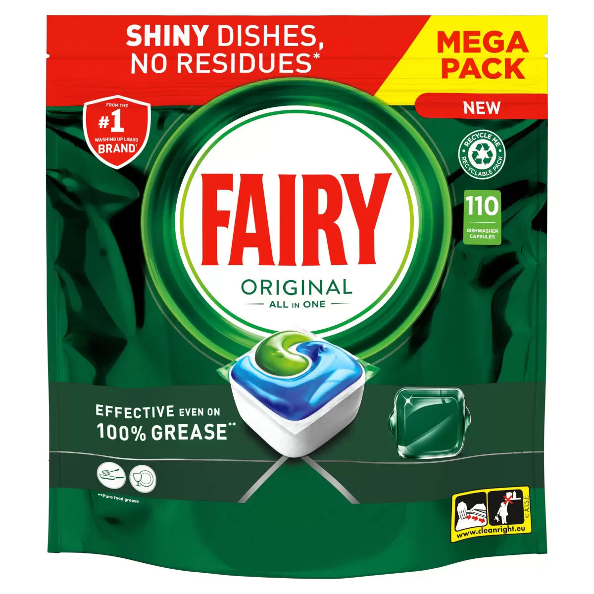 2 x Fairy Original Dishwash Tablet  - 110 PACK