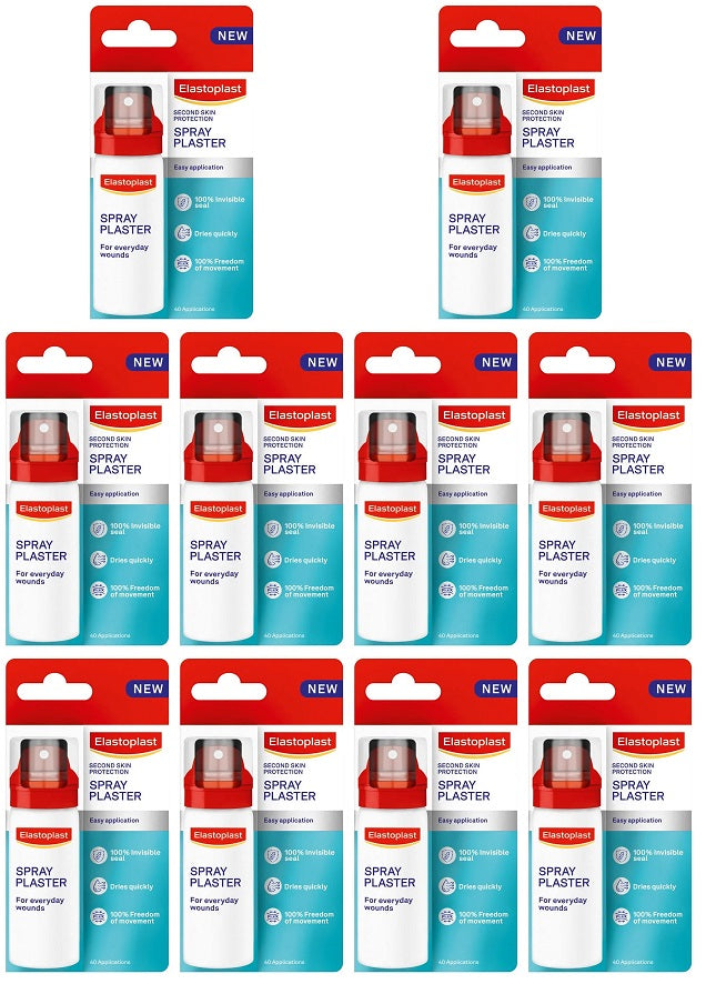 10 X Elastoplast Spray Plaster - 40Ml