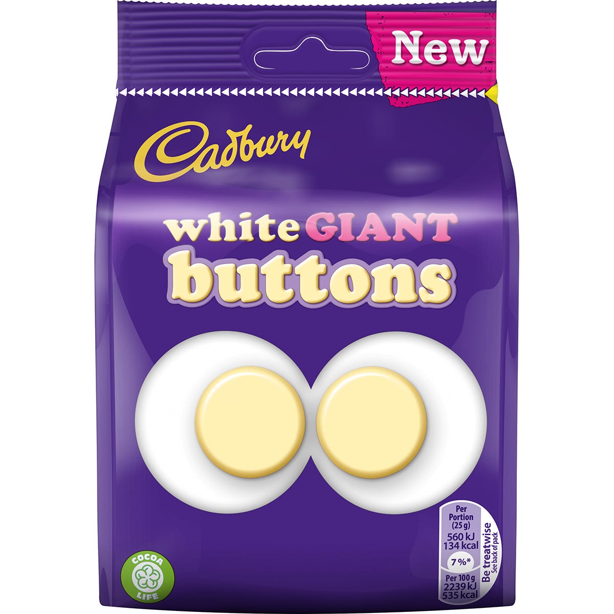 10 x Cadbury White Buttons 110G