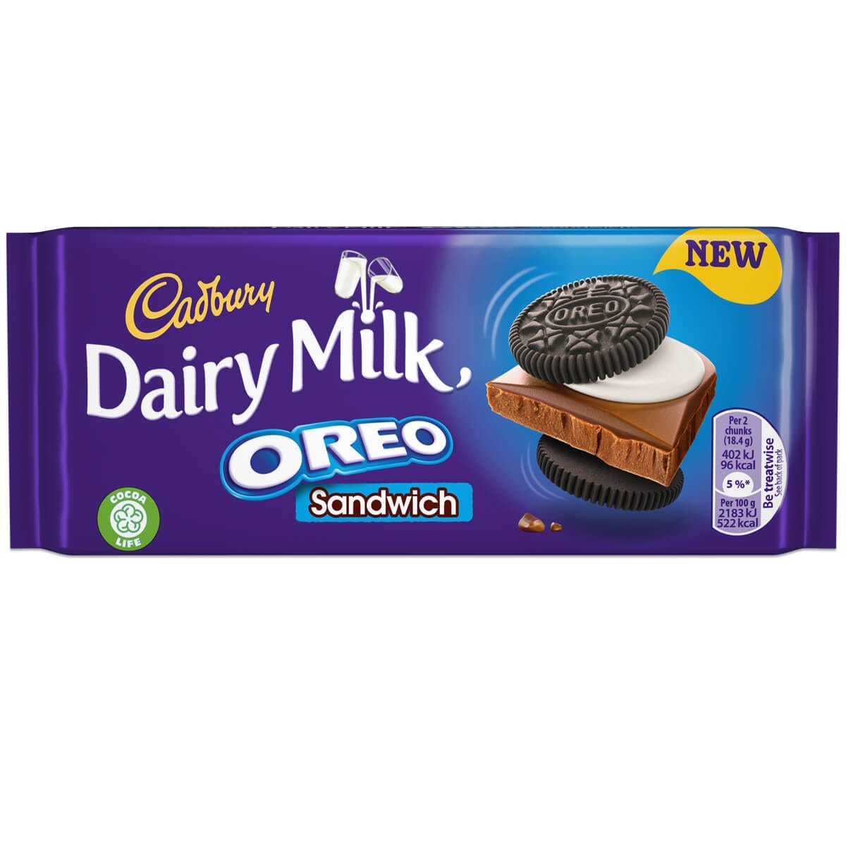 15 x Cadbury Dairy Milk Oreo Sandwich 96G