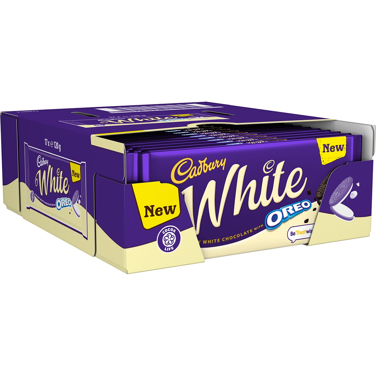 17 x Cadbury White Oreo 120G