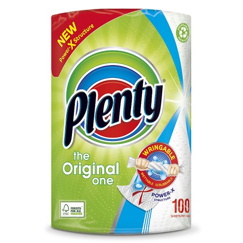 12 x Plenty Original Kitchen Roll 1 Roll