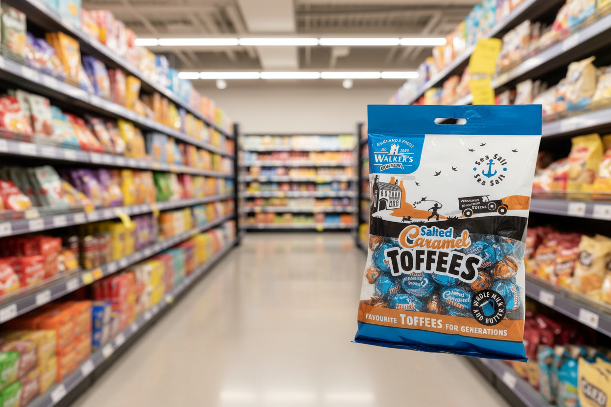 12 x Walker's Nonsuch Salted Caramel Toffees 150G