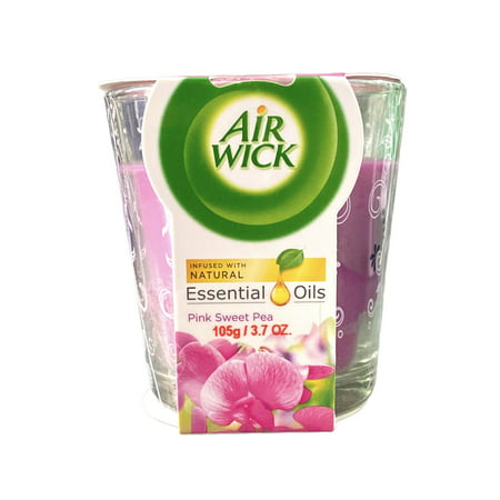 6 x Air Wick Candle Pink Sweet Pea 105G