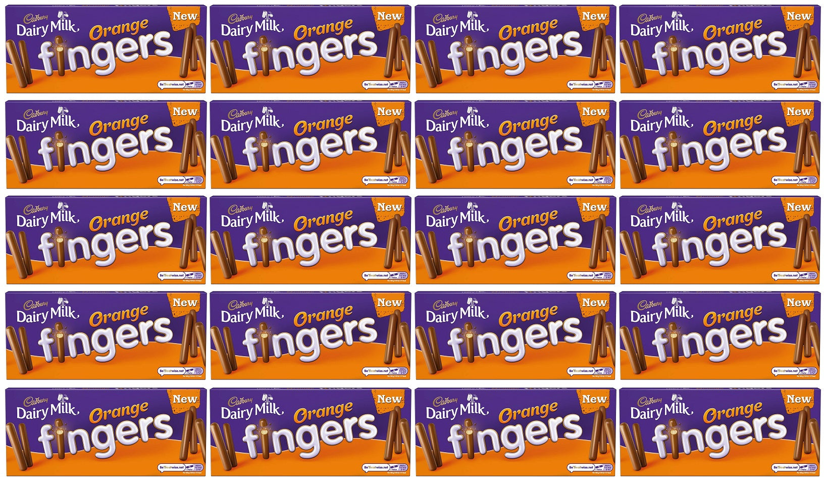 20 x Cadbury Dairy Milk Orange Fingers 114G