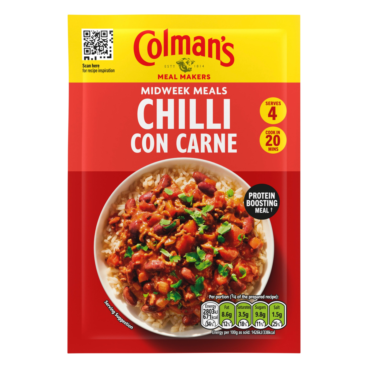 16 x Colmans Chilli Carne - 50G