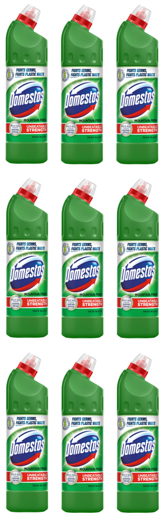 9 x Domestos Mountain Fresh 750Ml