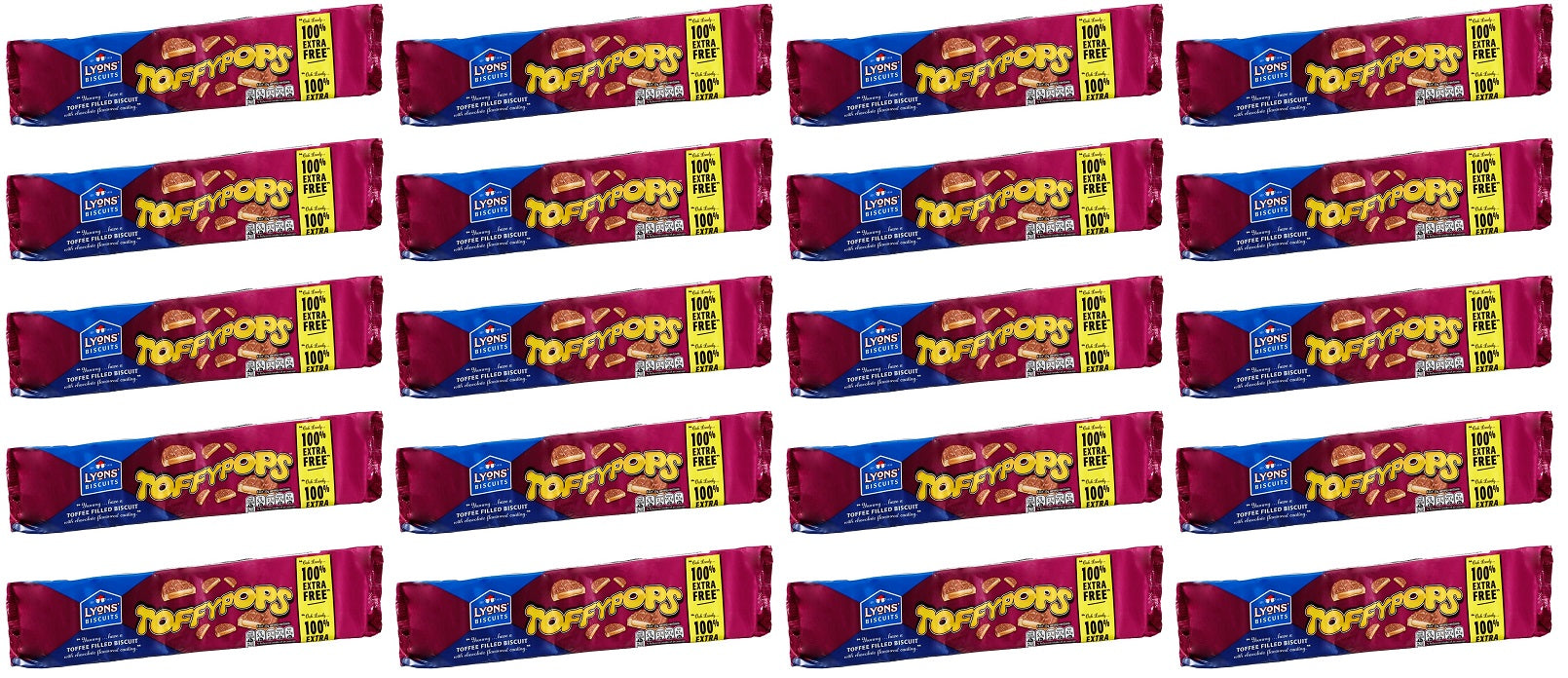 20 x Lyons  Biscuits Toffypops 240G