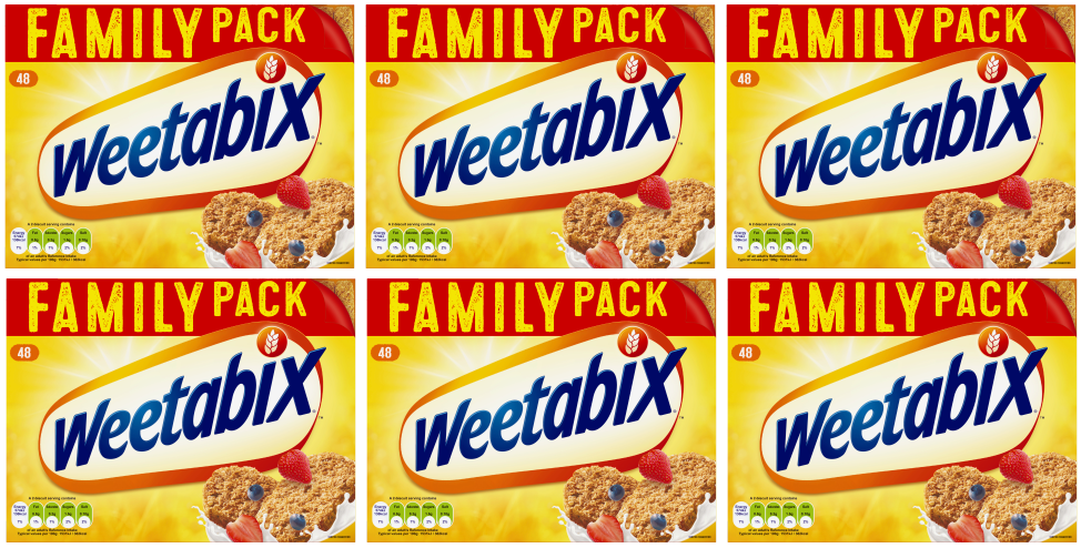 6 x Weetabix Giant 48'S