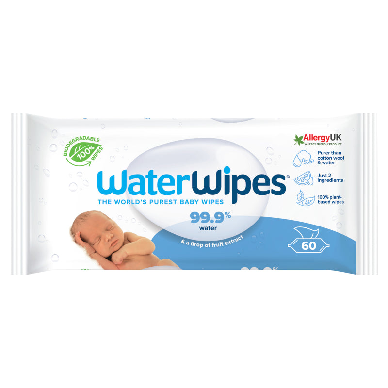 12 x Waterwipes 60 Baby Wipes