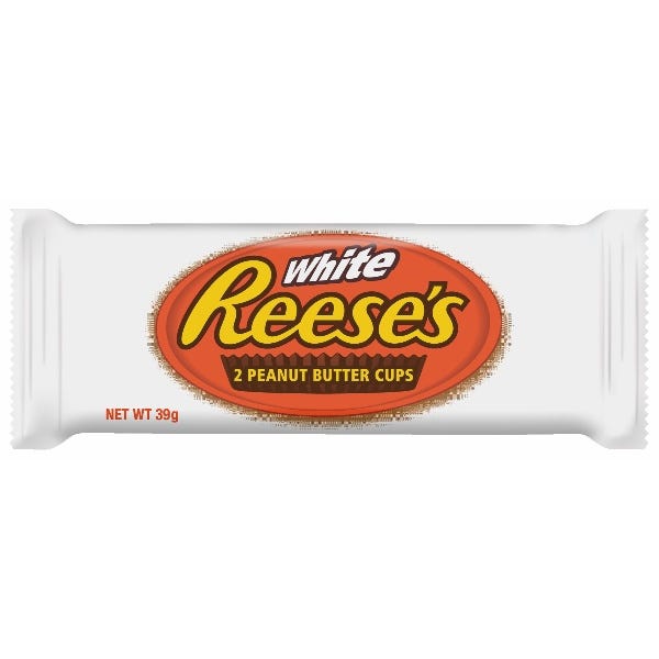 24 x Reese's 2 White Peanut Butter Cups 39.5G