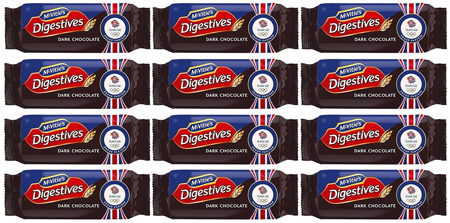 12 x Mcvitie's Dark Chocolate Digestive Biscuits 266G