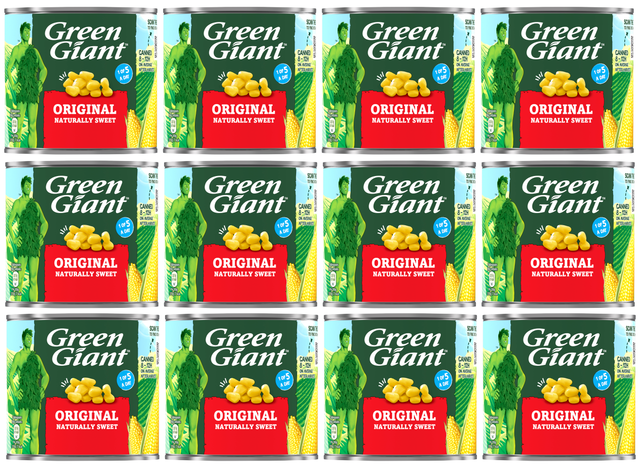 12 x Green Giant Corn Niblets 340G