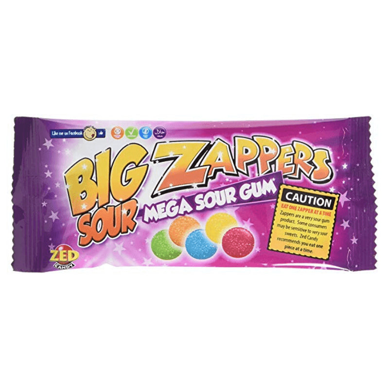 30 x Zed Candy Big Zappers Mega Sour Gum 26G