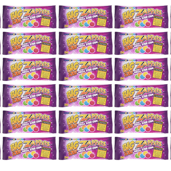 30 x Zed Candy Big Zappers Mega Sour Gum 26G