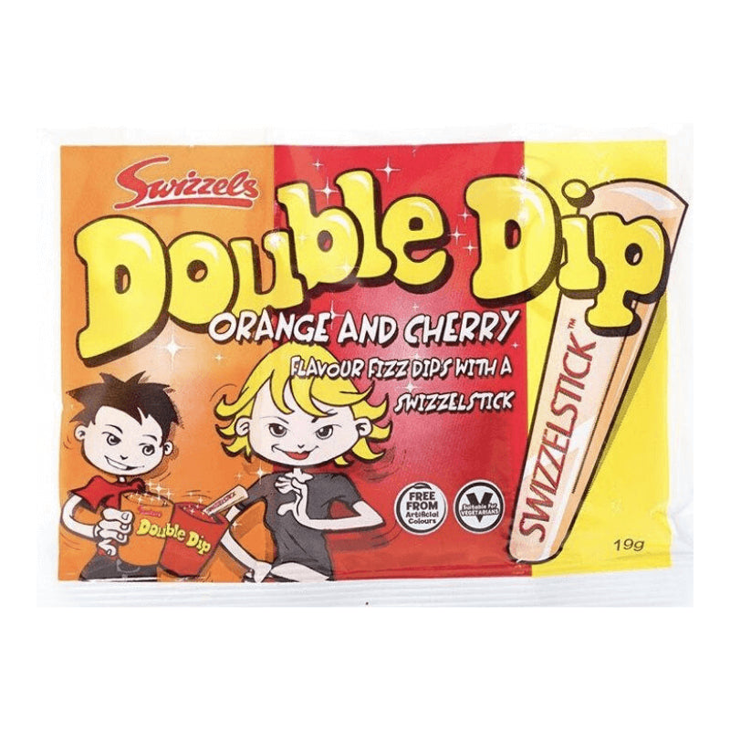 36 x Swizzels Orange & Cherry Double Dip 19G