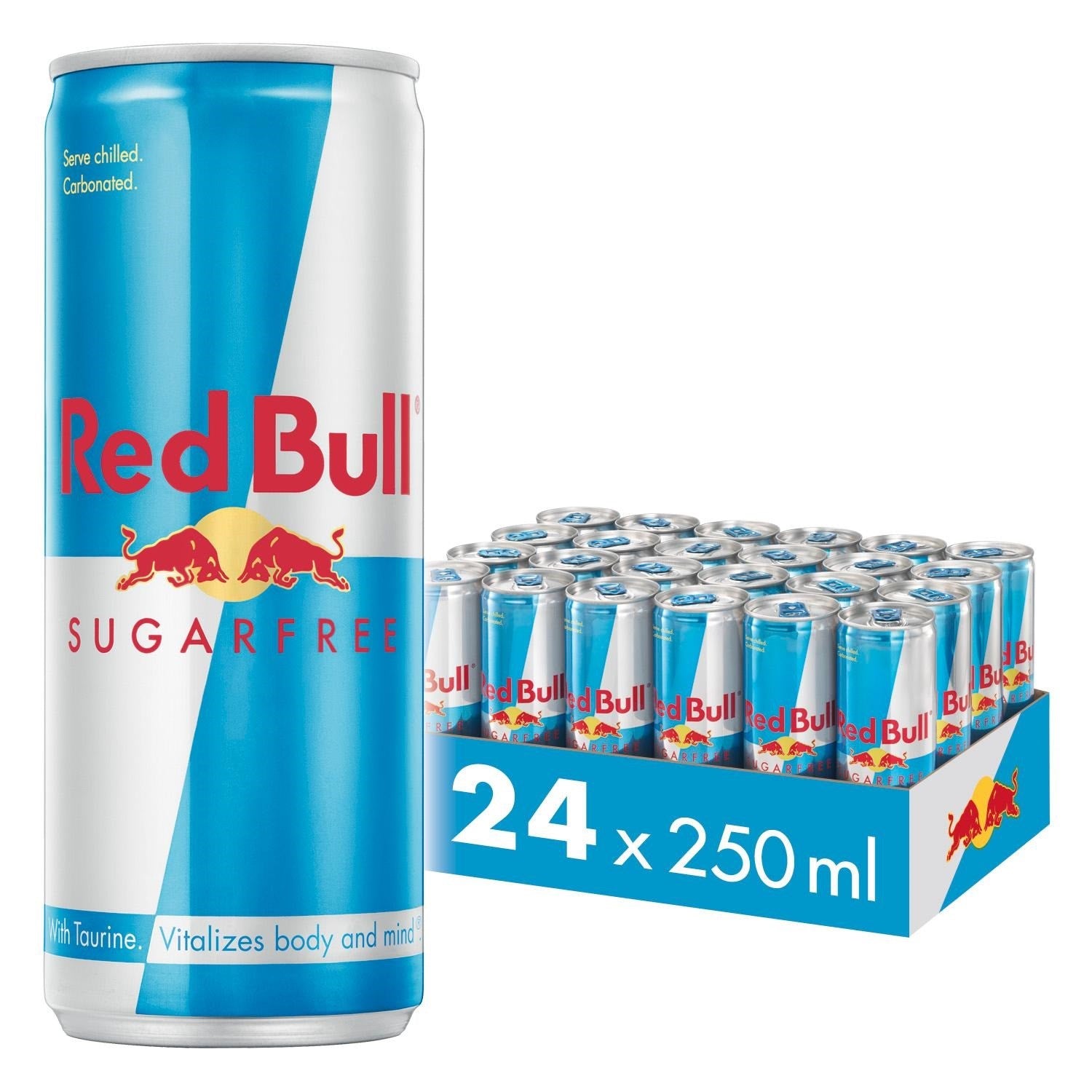 24 x Red Bull Energy Drink Sugar Free - 250ML