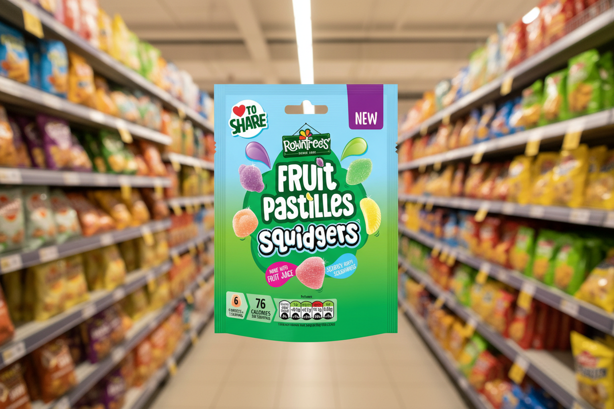 9 x Rowntrees Fruit Pastilles Squidgers Pouch - 120GM