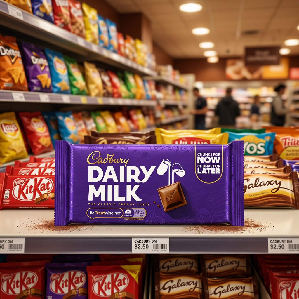 22 X Cadbury Dairy Milk Chocolate Grab Bar - 56Gm