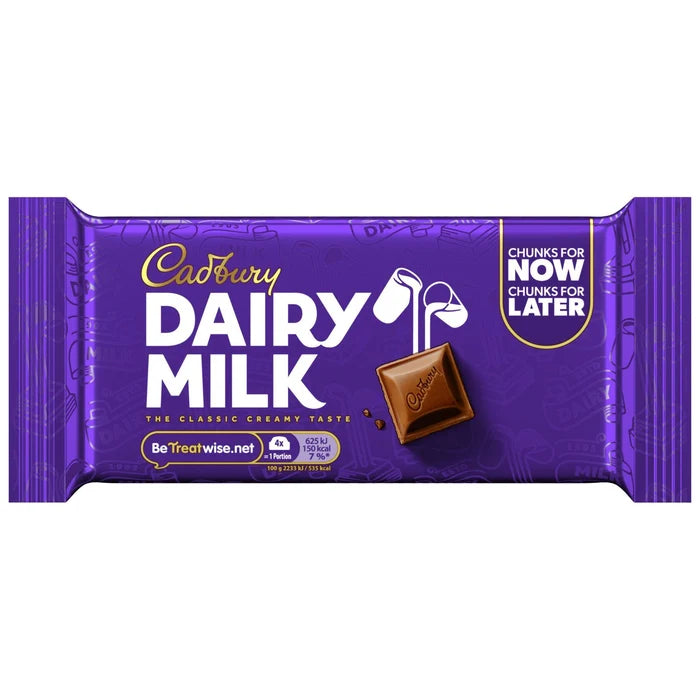 22 X Cadbury Dairy Milk Grab Bar - 56Gm