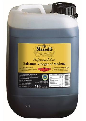 2 x Mazzetti L Originale Aceto Balsamico Di Modena I.G.P. 5L