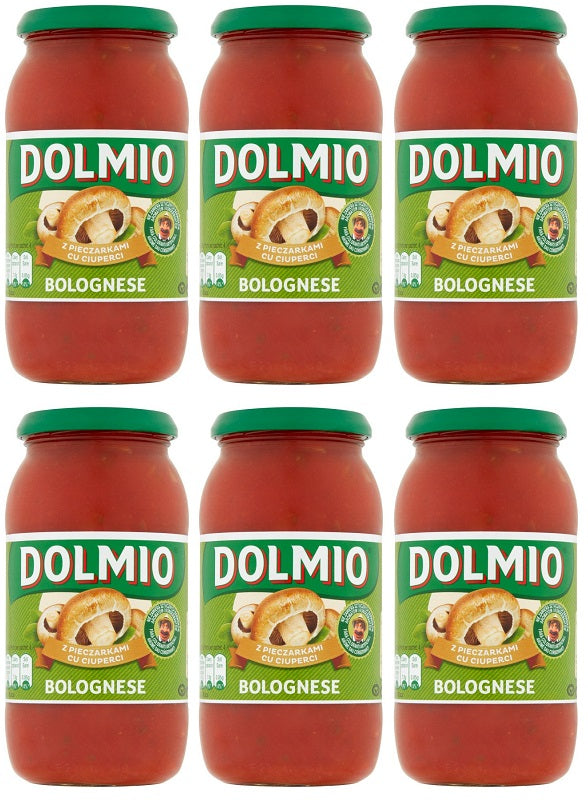 6 x Dolmio Sauce For Bolognese Chunky Mushroom 500G