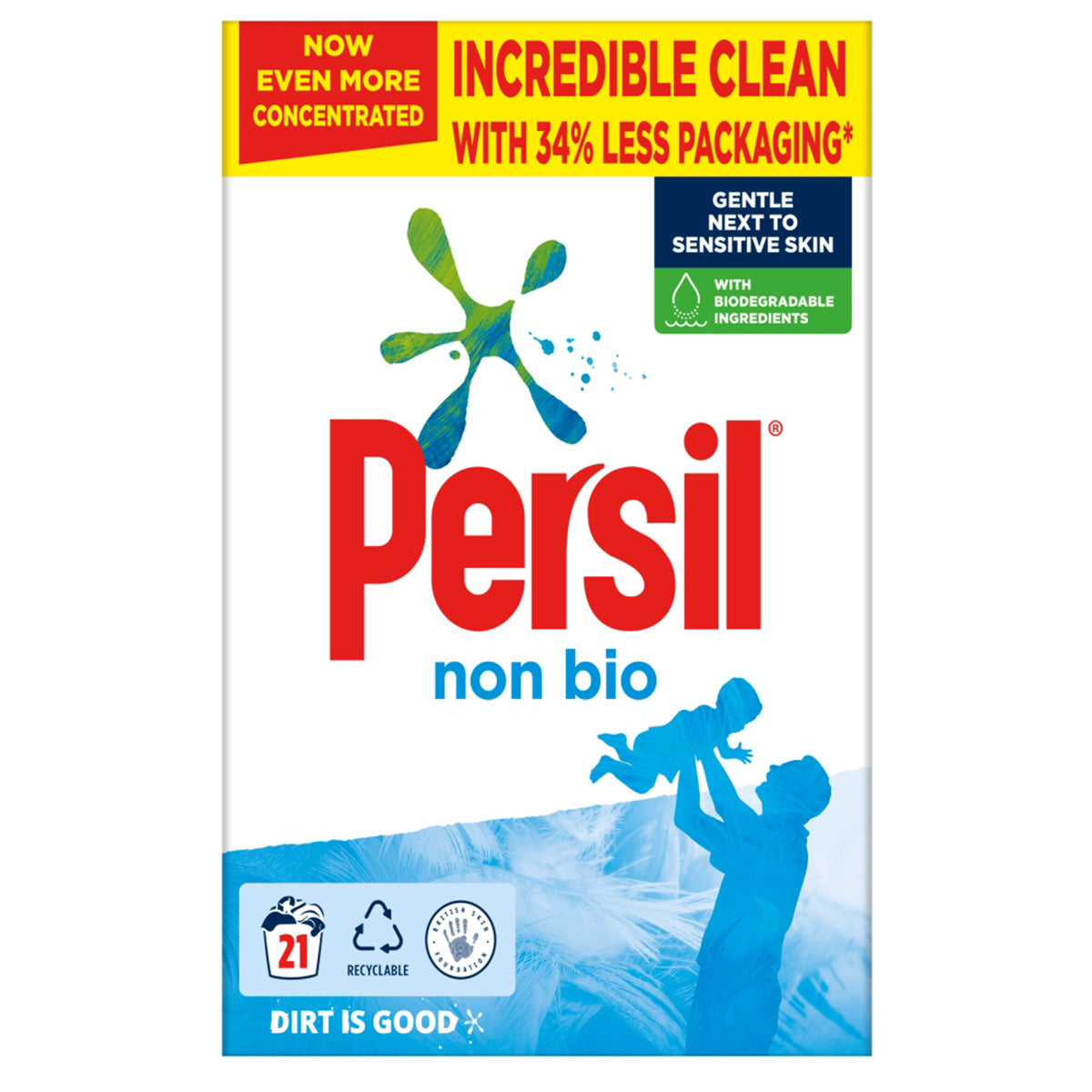 4 x Persil  Washing Powder Non Bio 1.05 Kg (21 Washes)