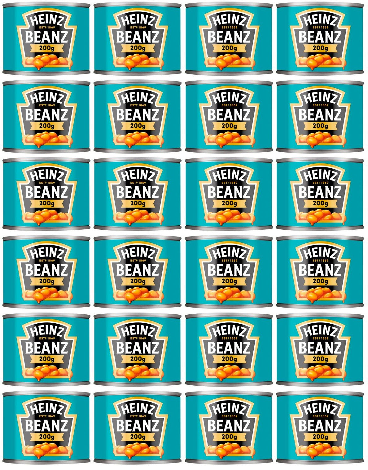 24 x Heinz Beanz In A Rich Tomato Sauce 200G