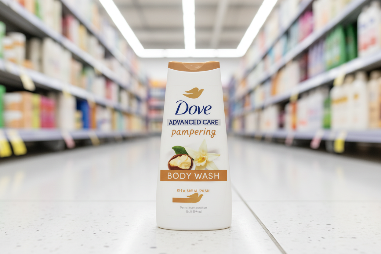 6 x Dove Advanced Care Body Wash Pampering 225 Ml