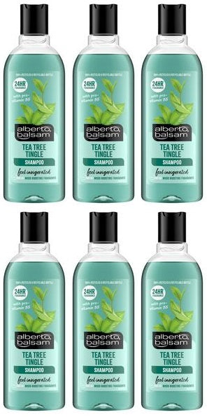 6 x Alberto Balsam Shampoo Tea Tree - 300ML