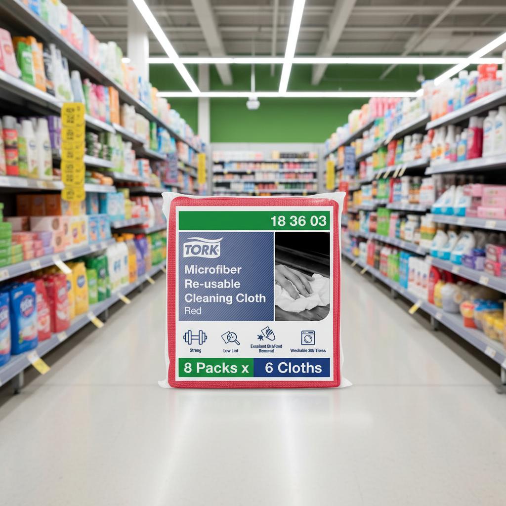 Tork Microfibre Reusable Cloth Red