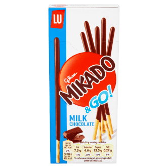 24 x Lu Mikado Milk Chocolate Sticks - 39Gm