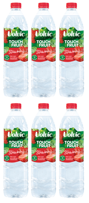 6 x Volvic Tof Strawberry 1.5Lt