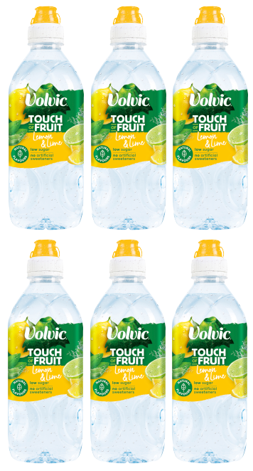 6 x Volvic Tof Lemon & Lime 750Ml